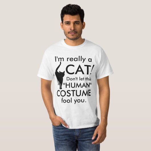 Ich bin wirklich ein Katzenkostüm, lustiges Niedli T-Shirt