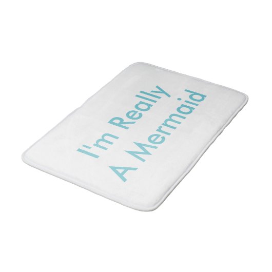 Ich bin wirklich ein Meerjungfrau-Badematt Badematte (Schrägansicht)