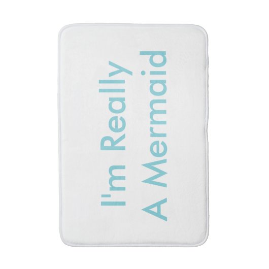 Ich bin wirklich ein Meerjungfrau-Badematt Badematte (Vorderseite Vertikal)