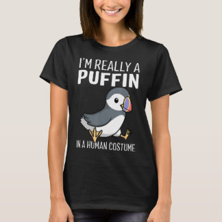 Ich bin wirklich ein Puffin in einem menschlichen  T-Shirt