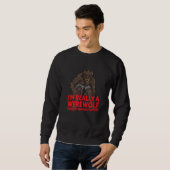 Ich bin wirklich ein Werwolf Halloween-Monsterkost Sweatshirt (Vorne ganz)