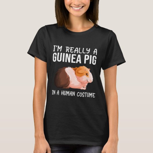 Ich bin wirklich eine Guinea, die in einem Mensche T-Shirt (Vorderseite)