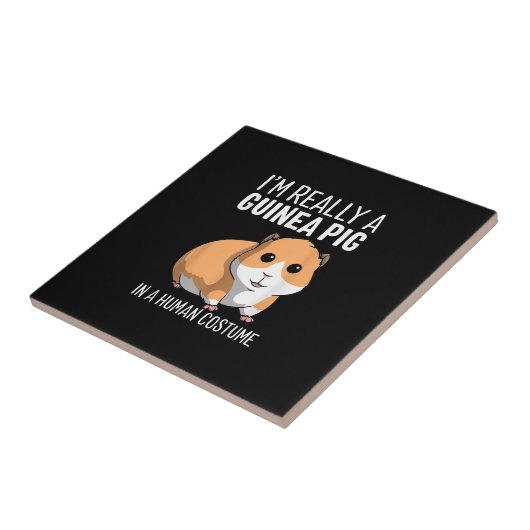 Ich bin wirklich eine Guinea, die in einem menschl Fliese (Seite)