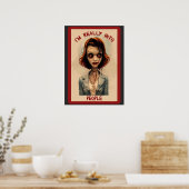 Ich "bin wirklich in Menschen Zombie Poster (Küche)