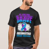Ich bin wirklich mutige Ribbon-Rheumatoide Arthrit T-Shirt (Vorderseite)