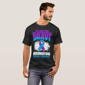 Ich bin wirklich mutige Ribbon-Rheumatoide Arthrit T-Shirt (Vorne ganz)