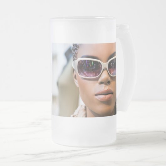 Ich bin wirklich schön mattglas bierglas (VorderseiteRechts)