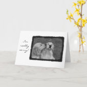 Ich bin wirklich traurig karte (Gelbe Blume)