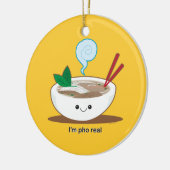 Ich bin wirkliches Pho Keramikornament (Links)