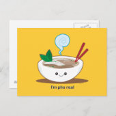 Ich bin wirkliches Pho Postkarte (Vorne/Hinten)