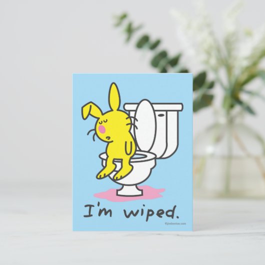 Ich bin wischt postkarte (Stehend Vorderseite)