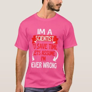 Ich bin Wissenschaftler, um die Zeit Retten. Nehme T-Shirt