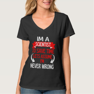 Ich bin Wissenschaftler, um die Zeit Retten. Nehme T-Shirt