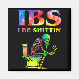 Ich bin witzig Skelett Tie Dye Magnet