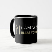 Ich bin wohl fähig – Jesaja 65,16 Kaffeetasse (Vorderseite Links)