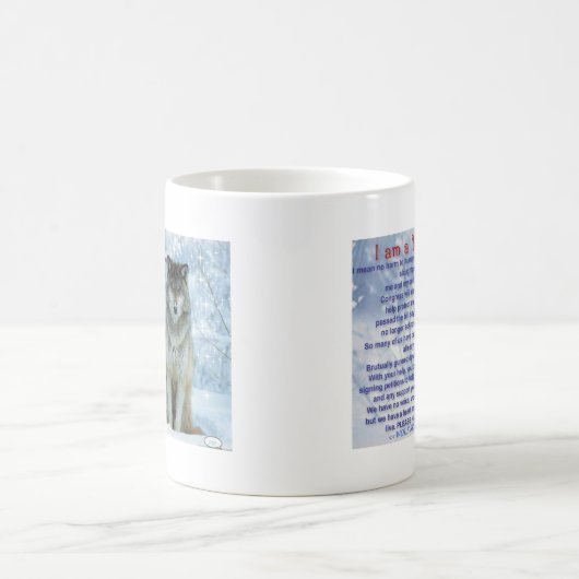 ICH BIN WOLF KAFFEETASSE (Mittel)
