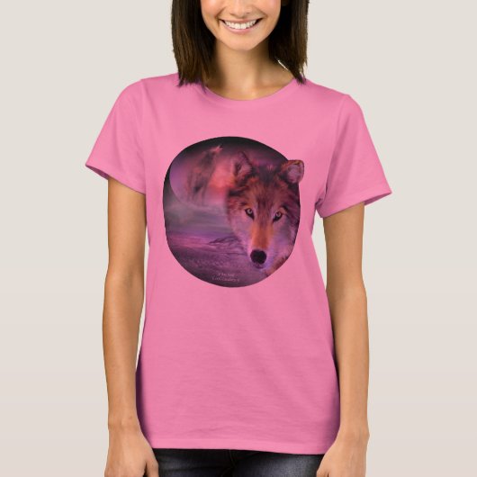 Ich bin Wolf-Kunst-T - Shirt (Vorderseite)