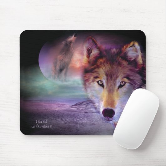 Ich bin Wolf Mousepad (Mit Mouse)