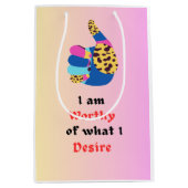 Ich bin Worthy Mittlere Geschenktüte (Vorderseite)