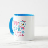 Ich bin Wortkunst WeihnachtsTasse des Schnees Tasse (Vorderseite Links)