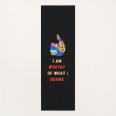 Ich bin würdig yogamatte (Vorderseite)