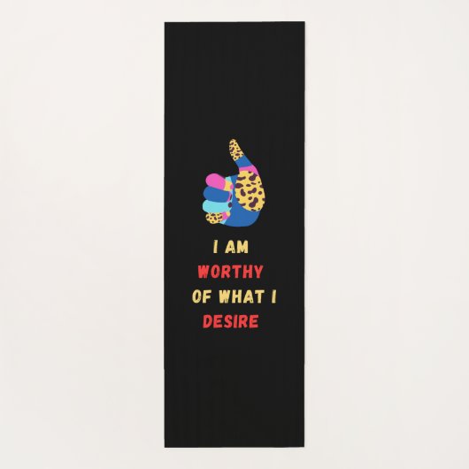 Ich bin würdig yogamatte (Rückseite)