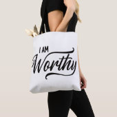 Ich bin Würdige Tragetasche Tasche (Von Nahem)