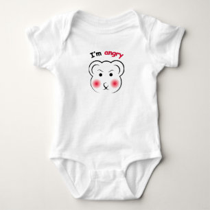 Ich bin wütender Bär – Cute Minimalistische Stimmu Baby Strampler