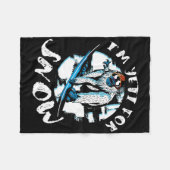 Ich bin Yeti For Snow Bigfoot Sasquatch Snowboardi Fleecedecke (Vorderseite (Horizontal))