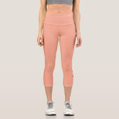 Ich bin Yoga Logo Capri Leggings (Vorderseite)