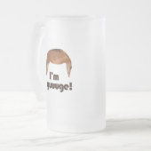 Ich bin Yuge Mattglas Bierglas (Vorderseite Links)