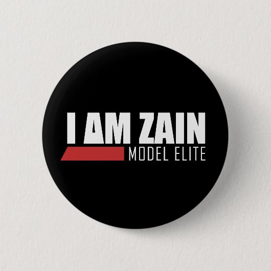 Ich bin Zain vorbildliche Auslese Button (Vorderseite)