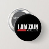 Ich bin Zain vorbildliche Auslese Button (Vorne & Hinten)