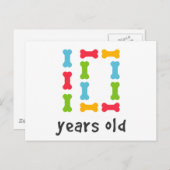 Ich bin zehn Jahre alt Postkarte (Vorne/Hinten)