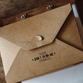 Ich bin zerbrechlich, verpackend gummistempel