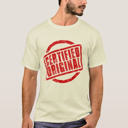 Ich bin zertifizierter Original-T - Shirt (Vorderseite)