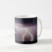 "Ich bin Zitat des Sturms" und Blitzsturm Kaffeetasse (VorderseiteRechts)