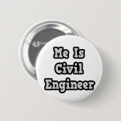 Ich bin Ziviler Ingenieur Button (Vorne & Hinten)