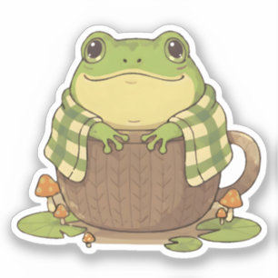 Ich bin Zochi, der Cozy Frosch Aufkleber