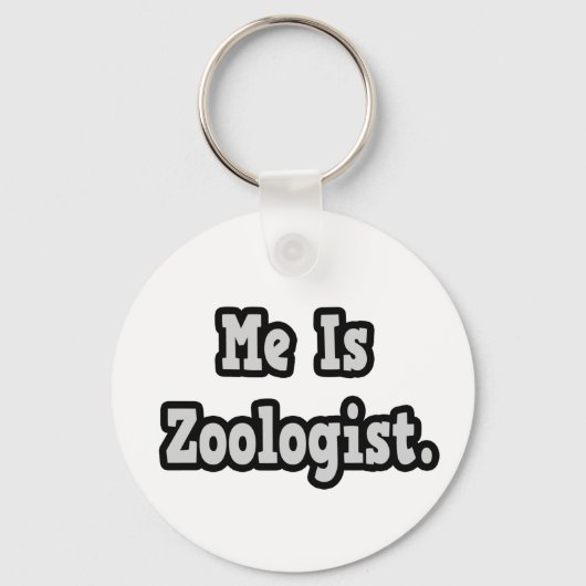 Ich bin Zoologe Schlüsselanhänger (Vorderseite)