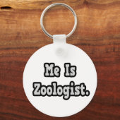 Ich bin Zoologe Schlüsselanhänger (Vorderseite)