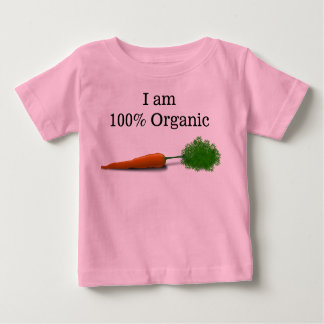 Ich bin zu 100 % Bio Säugling Bekleidung Baby T-shirt