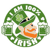 Ich bin zu 100 % irisch pappbecher