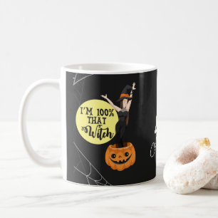 Ich bin zu 100% jener Hexe Halloween Kaffeetasse