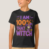 Ich bin zu 100% jener HexenkHalloween-Spaß T-Shirt (Vorderseite)