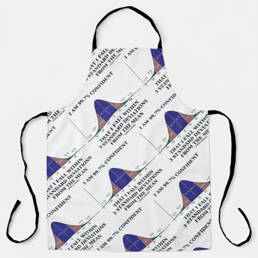 Ich bin zu 99,7% zuversichtlich fallen innerhalb v schürze (Vorderseite)