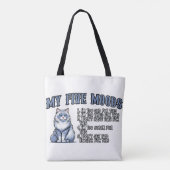 Ich bin zu alt für diese Katze Tasche (Rückseite)