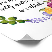 Ich bin zu attraktiv für Cubicle Funny Office Desk Poster (Ecke)