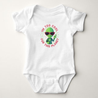 Ich bin zu cool für diesen Planeten Baby Strampler