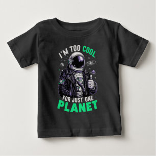 Ich bin zu cool für nur einen Planeten Baby T-shirt